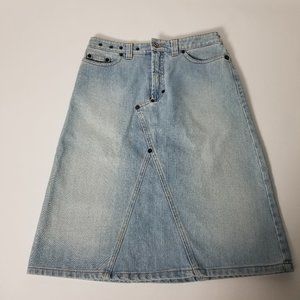 Authentic Vintage Dolce&Gabbana Denim Midi Skirt